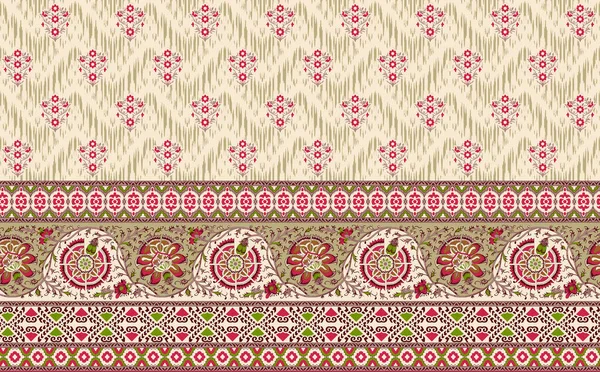 Digital Print Design Set Oriental Damask Patterns Greeting Cards Wedding — Stock Photo, Image
