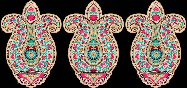 Multi Colored Decorated Hand Drawn Rendered Traced Embraided Ornamental All — Stock Photo, Image