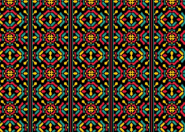 Multicolor Cultur Muster Nahtloses Raster Muster Symmetrischer Geometrischer Hintergrund Mit — Stockfoto