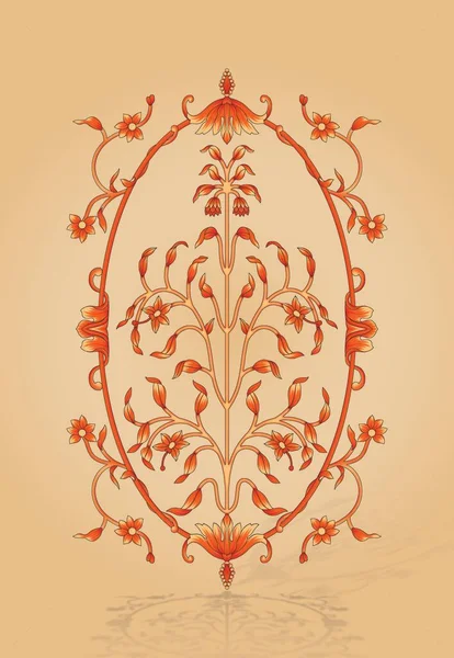 Design Motif Textile Numérique Luxe Géométrique Ornement Ikat Ethnique Baroque — Photo