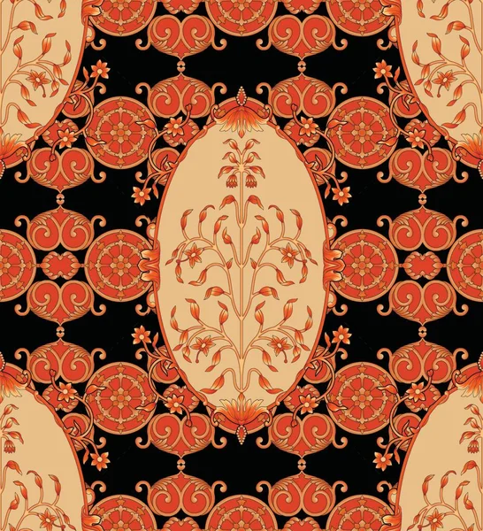 Digital Textilmotiv Design Luxus Geometrischen Ornament Ikat Ethnischen Barock Muster — Stockfoto
