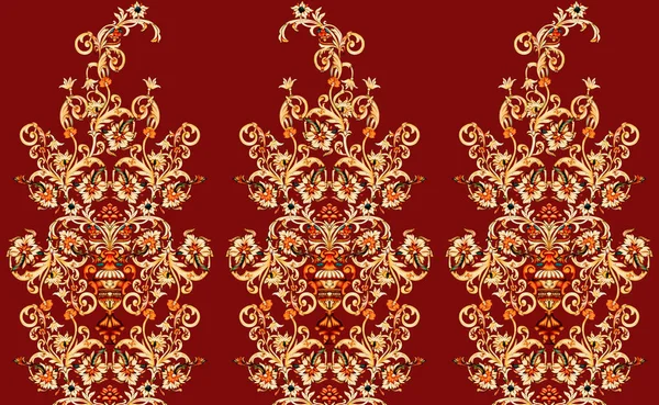 Allover Multi Motiv Blumen Ornament Nahtloses Muster Mit Aquarell Blumen — Stockvektor