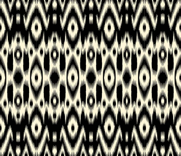 Ethnic Blue Ikat Chevron Pattern Background Traditional Pattern Fabric Pakistani — Stock Vector