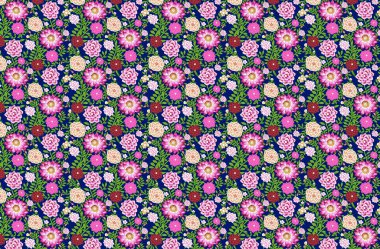 Kışın düğünler, yıldönümleri, doğum günleri ve partiler için kusursuz çiçek desenlerinin vektör çizimi. Davetiye kartları, resim çerçeveleri, posterler, hatıra defteri için tasarım