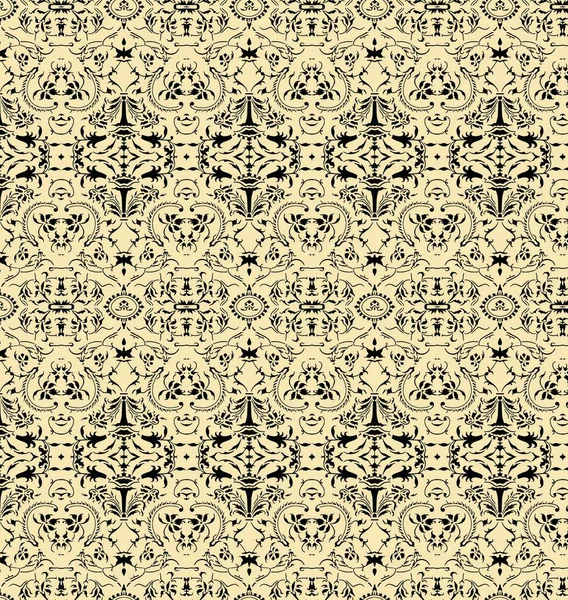 Beautiful Hand Drawn Ethnic Ornamental Pattern Ornamental Texture Black Ornamental — Stock Vector