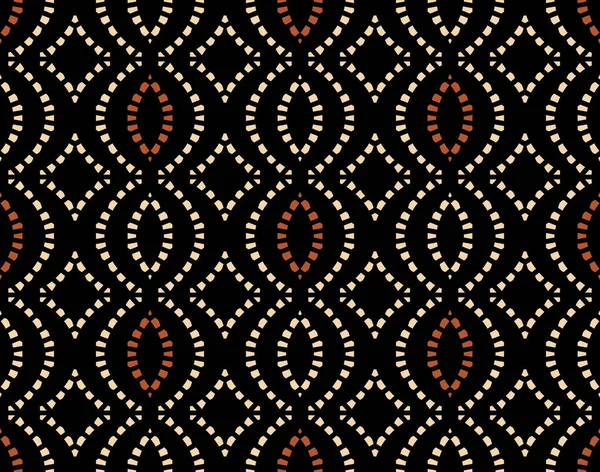 Ikatský Bezproblémový Vzorec Kmeni Textilní Etnický Vzorec Umění Výzdoba Květin — Stock fotografie