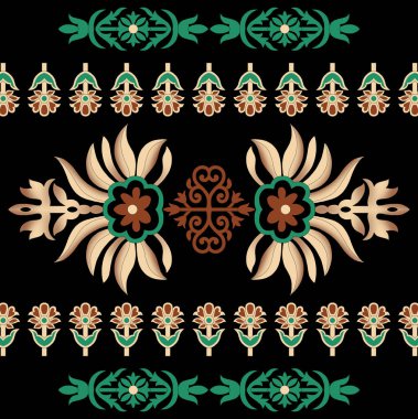 Paisley 'ler dizaynın eşsiz tonlarını süsler. Gömlek ve dupatta desenli desenler için güzel desenler. Bir gömlek tasarımı için güzel bir klasik sınır tasarımı..