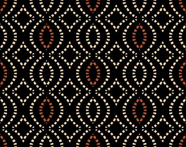 Ikat Patrón Sin Costuras Tribal Tela Arte Patrón Étnico Decoración — Archivo Imágenes Vectoriales