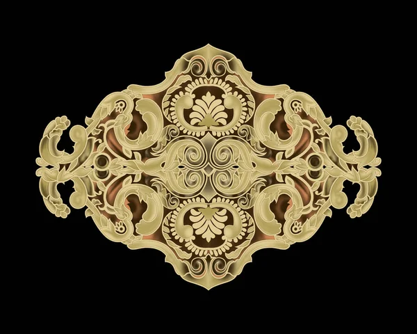 Exquisite Baroque Design Suitable Textile Wallpaper Design — Stock Photo, Image