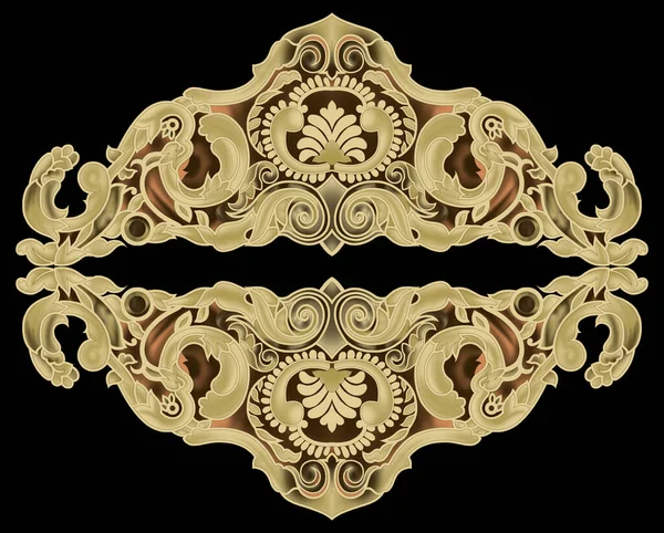 Exquisite Baroque Design Suitable Textile Wallpaper Design — Stock Photo, Image