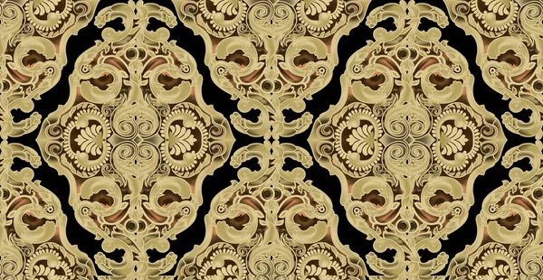 Design Baroque Exquis Adapté Conception Textiles Papier Peint — Photo