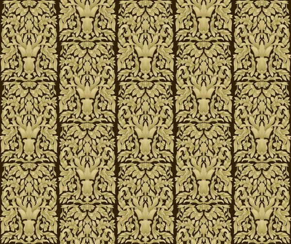 Éléments Baroques Dorés Motif Ornemental Sans Couture Texture Dorée Dessinée — Image vectorielle