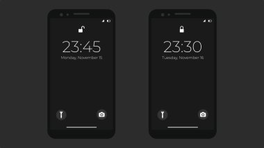 Gerçekçi telefon ekran modeli. Model monitörü. Telefon gerçekçi bir model. Monitör tasarımlarınızı ve düzenlerinizi göstermenizi sağlar. Dijital aygıt gösterimi.