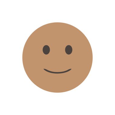 Hafifçe gülümseyen yüz. İronik bir gülümseme, gülüşün arkasındaki acı. Komik sarı ifade. emoji. Ağ için 3 boyutlu ifade. emoticon karakterleri tasarım koleksiyonu için. uygulama için