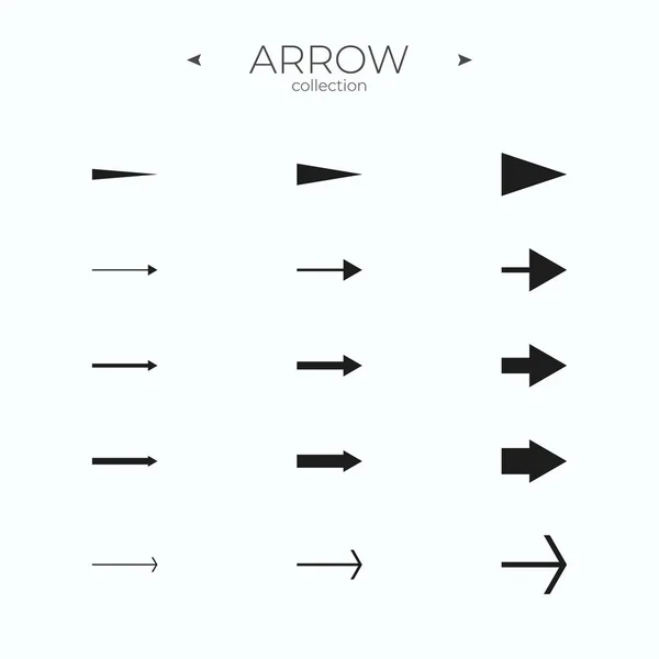 Arow Icons Arrows Icons Set Arrow Basic Elements Web Graphics — Stock Vector