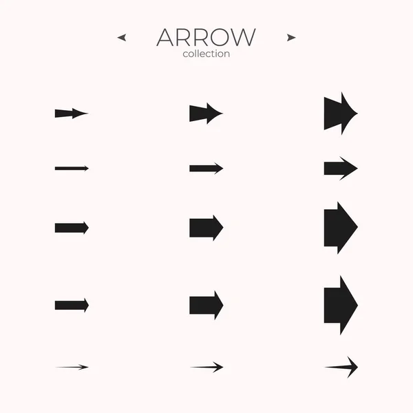 Arrow Collection Arrow Vector Icon Set Modern Vector Symbols Apps — Stock Vector