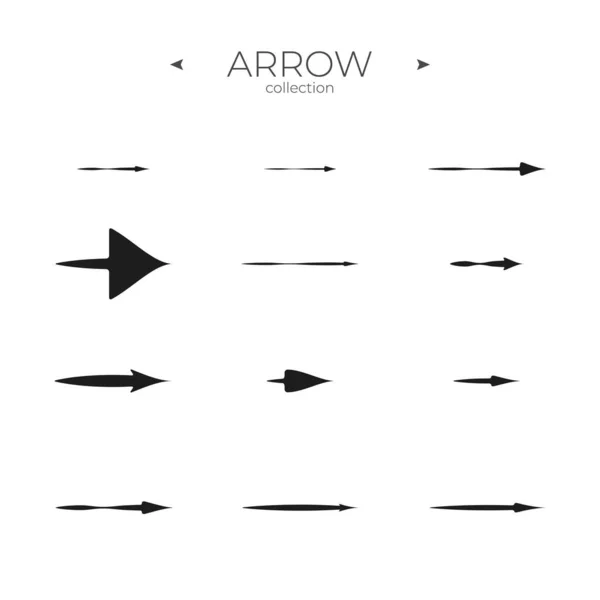 平滑线图标 平滑箭头符号集合 细线风格 用于网站的Web符号 — 图库矢量图片