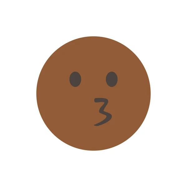 Baciare Occhi Sorridenti Illustrazione Vettoriale Emoji Isolato Emoticon Vettoriale Interfaccia — Vettoriale Stock