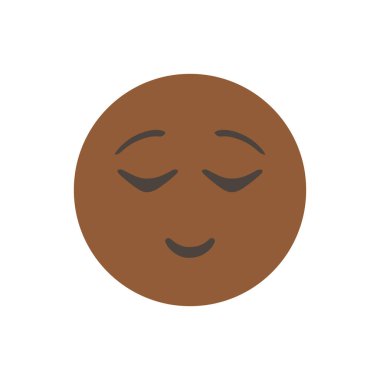 Gülümse. Komik sarı ifade. gülümseyen yüz ifadesi karakter tasarımı. Üç boyutlu izole edilmiş. Vektör Duygu. ui arayüzü için