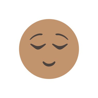 Gülümse. 3D biçimlendirilmiş vektör simgesi. emoji. Beyaz arka planda izole edilmiş. Vektör Duygu. Web arayüzü için