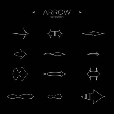 Birinci sınıf ok çizgisi. Evrensel Ok simgesi. Modern vektör sembolleri. Web Grafikleri için. Düzenlenebilir vektör vuruşu