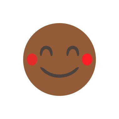 Gülümse. Vektör çizimi. Gerçekçi bir ifade. Üç boyutlu izole edilmiş. emoticon karakterleri tasarım koleksiyonu için. ui arayüzü için