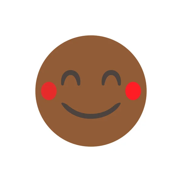Sorridi Illustrazione Vettoriale Emoticon Realistico Isolato Emoticon Personaggi Collezione Design — Vettoriale Stock