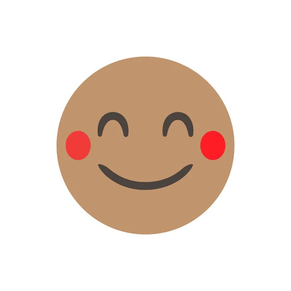 Uśmiech Zabawna Żółta Emotikona Uśmiechnięta Konstrukcja Postaci Emotikonu Etikona Dla — Wektor stockowy