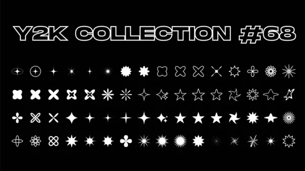 Ağ gradyan arkaplana sahip geometrik şekiller. Y2k estetiğindeki soyut simgeler veya semboller. Afişler, sosyal medya pazarlaması, markalaşma, ambalaj, kapaklar için moda tasarım unsurları. Vektör