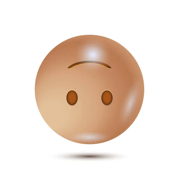 Kopfüber Vektorillustration Lächelnde Emoticon Charakterdesign Isoliertes Vektor Emoticon Für App — Stockvektor