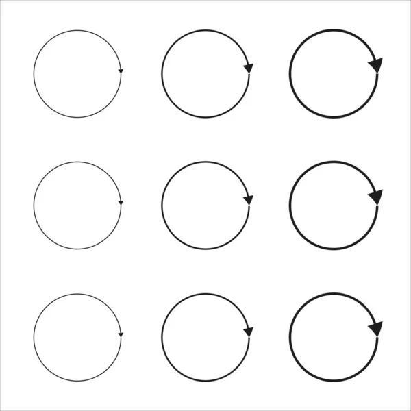 Χειροποίητα Σετ Αντικειμένων Διάνυσμα Grunge Στρογγυλά Σχήματα Απλός Ζωγραφισμένος Κύκλος — Διανυσματικό Αρχείο