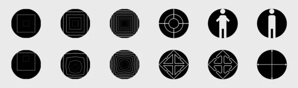Coleção Elementos Y2K Elementos Geométricos Minimalistas Formas Abstratas Bauhaus Conjunto — Vetor de Stock