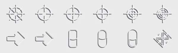 Y2K要素のコレクション トレンドの幾何学的なデザイン要素 単純な形状が形成されます 最小限の線形 ベクターイラスト — ストックベクタ