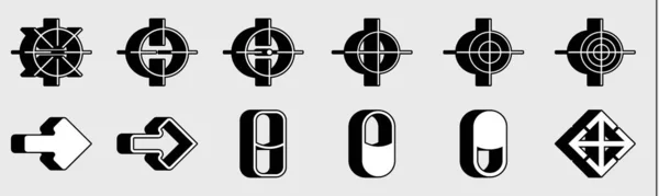 Ретрофутуристична Колекція Елементів Геометрії Y2K Збірка Абстрактних Графічних Геометричних Символів — стоковий вектор
