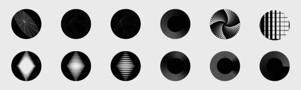 Vectorset Van Y2K Minimalistische Geometrische Elementen Abstracte Bauhaus Vormen Cyberneo — Stockvector