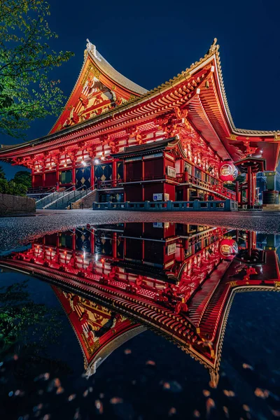 Tokyo Asakusa Rainy Night — Stock Photo, Image