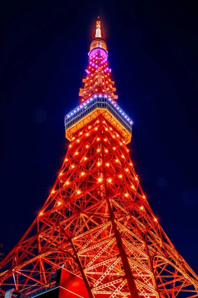 Olhar Mais Atento Sobre Torre Tóquio — Fotografia de Stock