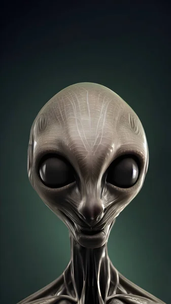 An Alien came from another planet in a UFO to visit our planet