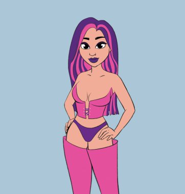 Mayo giyen seksi genç bir kadın. moda portresi