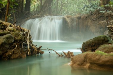 Beautiful Waterfall in the Jungle of northern Thailand