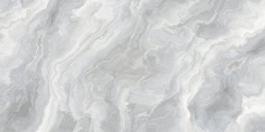 White marble pattern with curly grey veins. Abstract texture and background. 2D illustration clipart