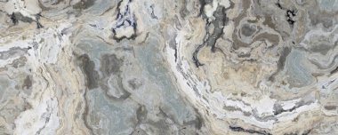 Kıvırcık gri ve siyah damarlı mermer desen. Soyut doku ve arkaplan. 2B illüstrasyon