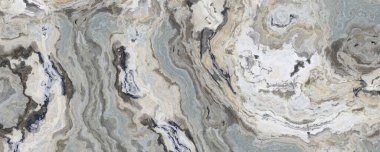 Kıvırcık gri ve siyah damarlı mermer desen. Soyut doku ve arkaplan. 2B illüstrasyon