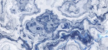 Mavi ve beyaz mermer fayans. Soyut doku ve arkaplan. 2d illüstrasyon