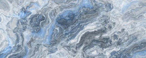 Modrý Mramorový Vzor Bílými Žilami Ilustrace Abstraktní Textura Pozadí — Stock fotografie