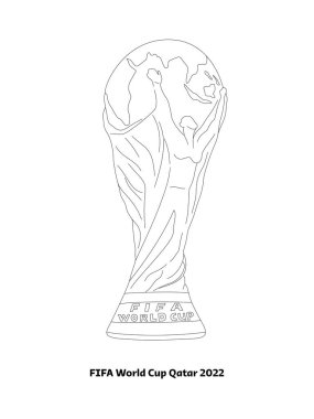 Katar 2022 Fifa Dünya Kupası Çizgisi Sanatı