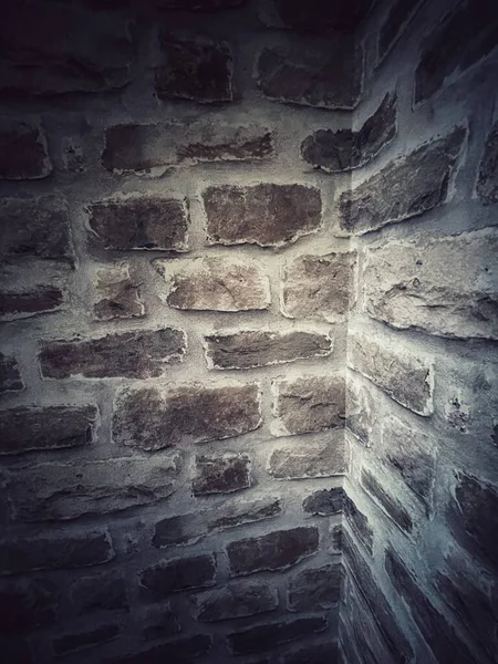 Wall brick corner dark fear hope textured
