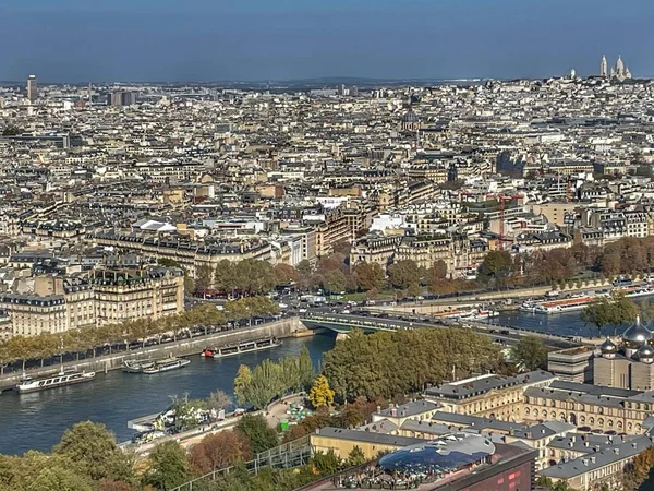 Paris France Tour Eiffel Vue Automne — Photo
