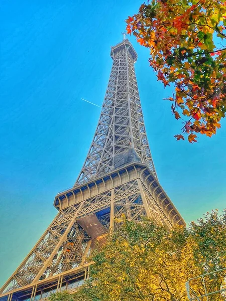 Paris France Eiffel Tower Autumn Views — Stock Photo, Image