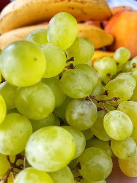 Druiven Fruit Vitaminen Gezondheid Bananen Vegetarisch — Stockfoto